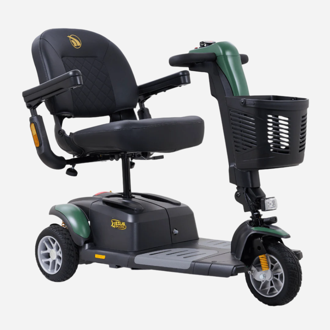 The Buzzaround LX (Luxury) 3-Wheel is a full-size scooter offering comfort and the convenience of true portability to take you where you want to go in style.