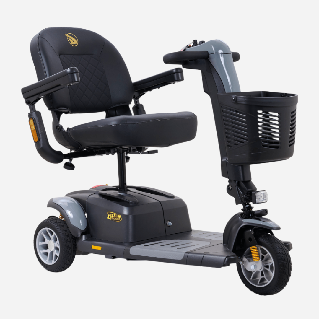 The Buzzaround LX (Luxury) 3-Wheel is a full-size scooter offering comfort and the convenience of true portability to take you where you want to go in style.