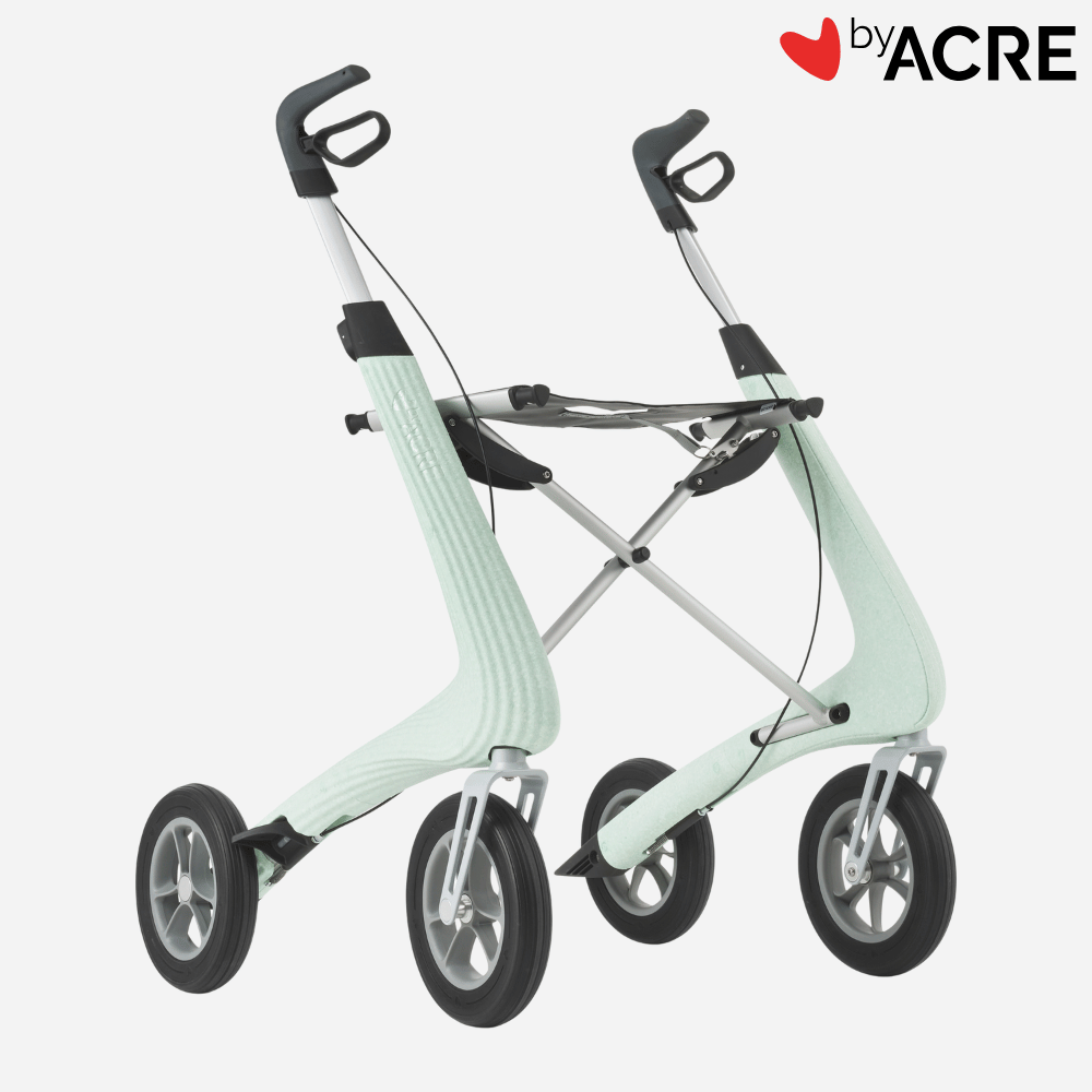 byAcre Nordic Pioneer Dent / Scratch Resistant, Lightweight Rollator with Bag
