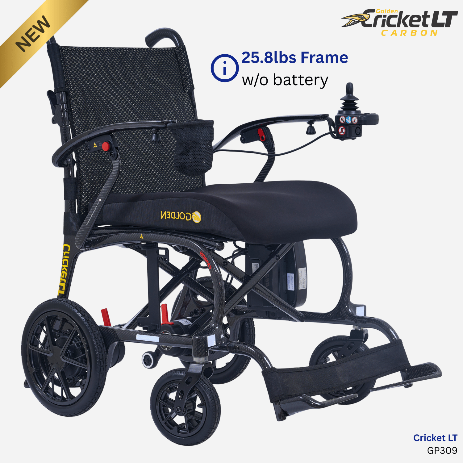 【希少】 GLOBAL-PRO GP-23 NEW! Golden Tech Crciket LT Folding Power Wheelchair 25.8 lbs