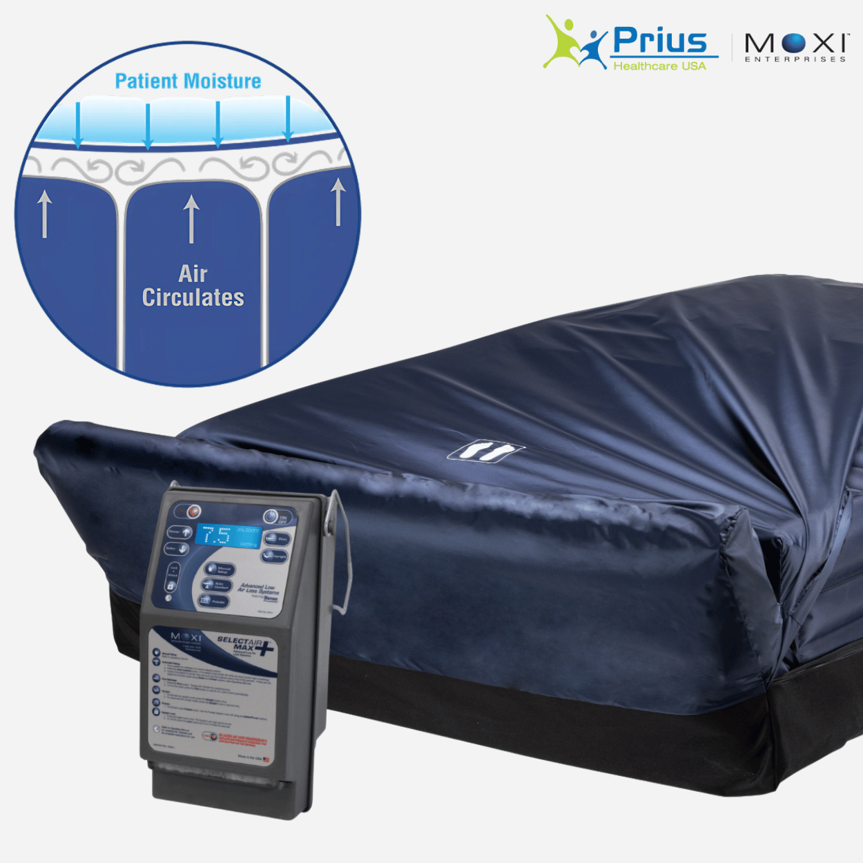 MOXI Bari Select Air Low Air Loss Mattress Replacement System - NextGen HME