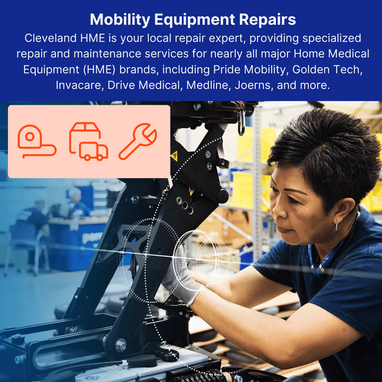Mobility Equipment Repair Services: Hourly Labor Rates + Parts