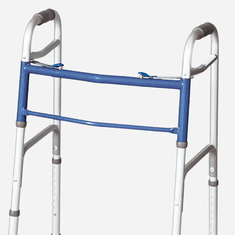 Carex Classics Dual Button Walker with Wheels