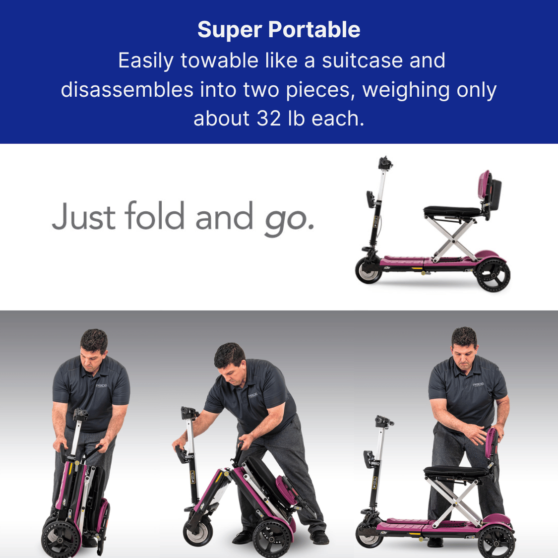 Pride i-Go Folding Power Scooter