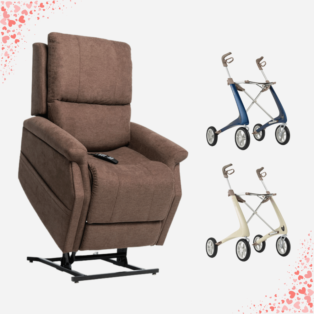Vivalift! Metro 2 Lift Chair + byAcre Carbon Ultralight Rollator