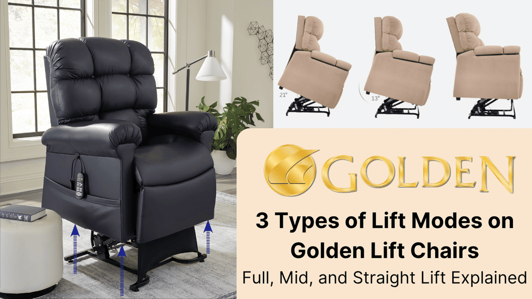 3 Types of Lift Modes with Golden Tech Lift Chairs