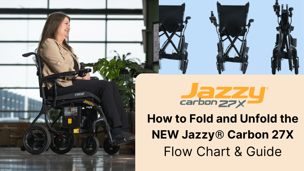 How to Unfold and Fold the NEW!  Jazzy® Carbon 27X by Pride Mobility