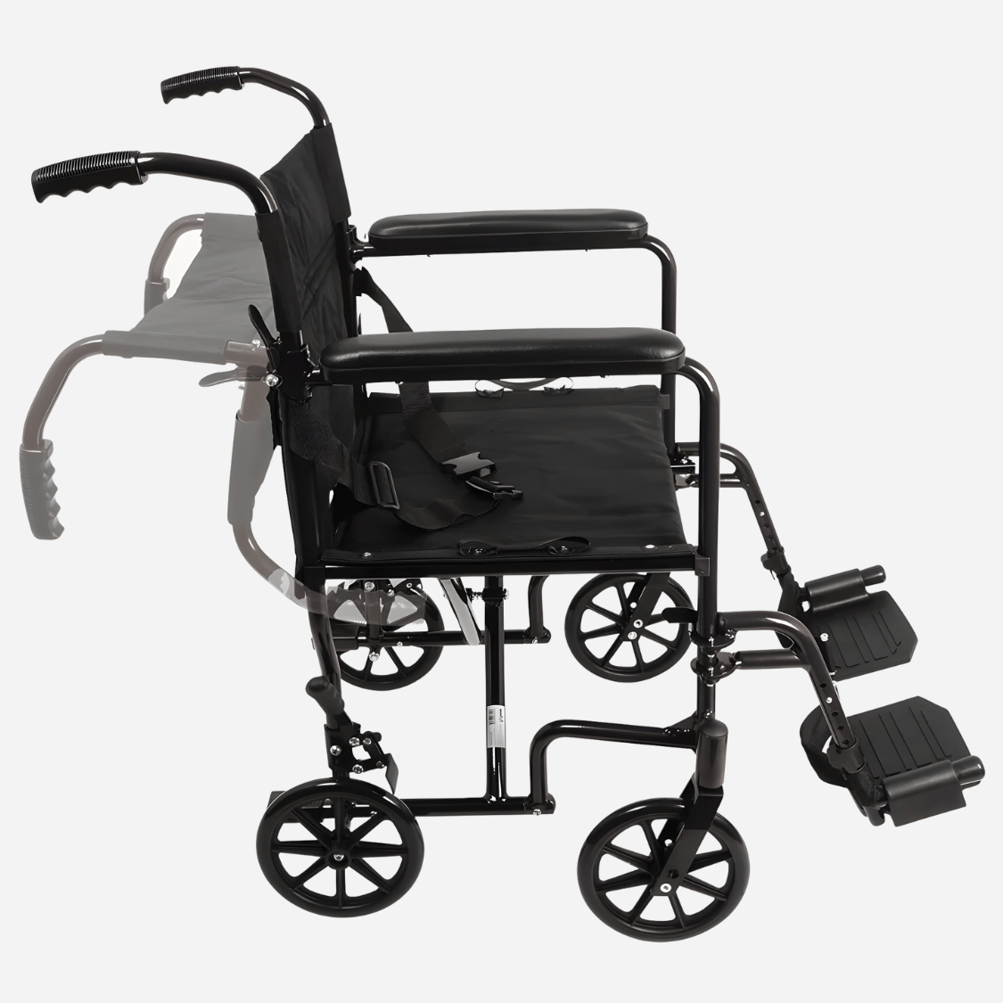 Probasics Transport Lightweight Aluminum Wheelchair with 12" wheels, 300 lb. capacity