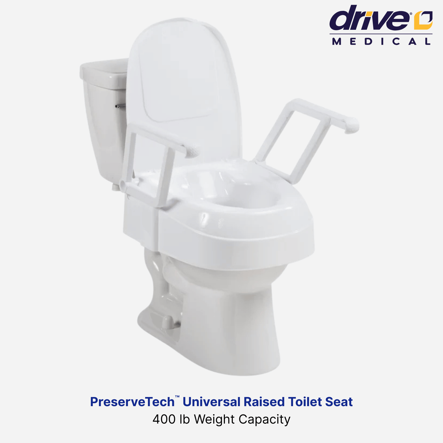 Drive PreserveTech™ Universal Raised Toilet Seat