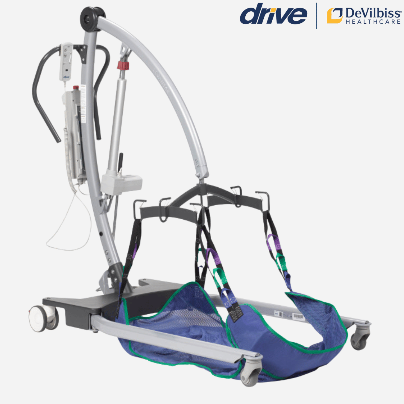Drive Medical LEVANTAR Heavy Duty Power Lift, 500 lbs. Cap, Power Base, Modern Design, LCD Screen, Lift Range (26"-76")