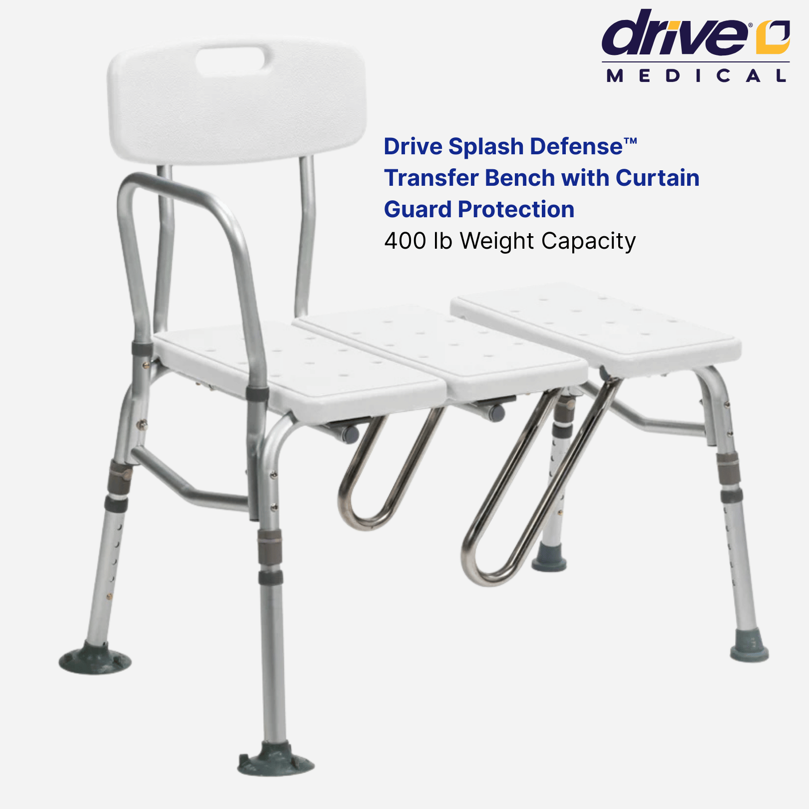 Drive Splash Defense™ Transfer Bench with Curtain Guard Protection