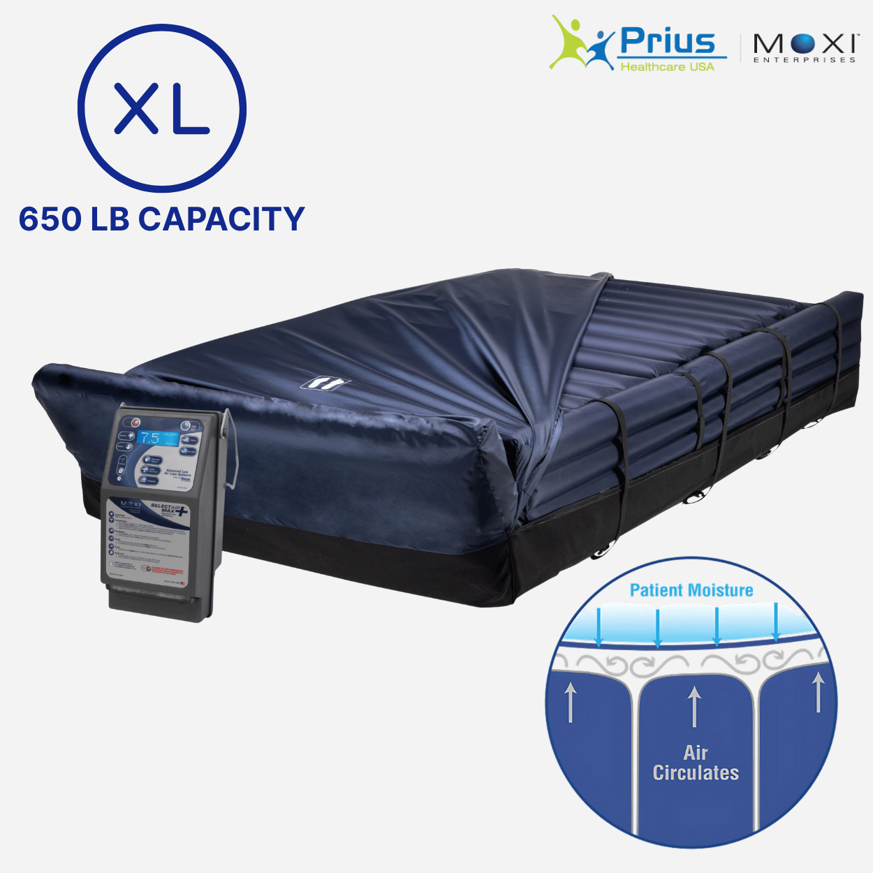 MOXI Bari Select Air Low Air Loss Mattress Replacement System - NextGen HME
