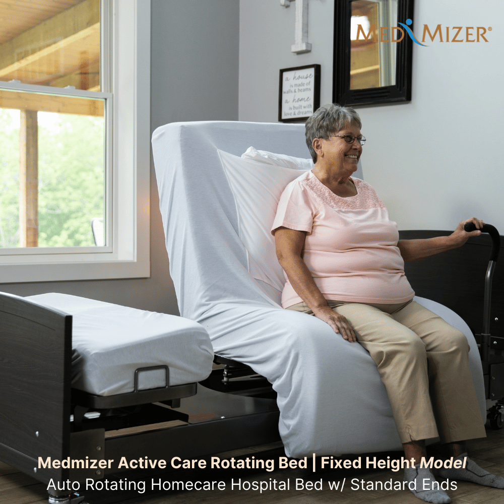 Med-Mizer ActiveCare™ SafeTurn Rotating Homecare Hospital Bed, Fixed Version