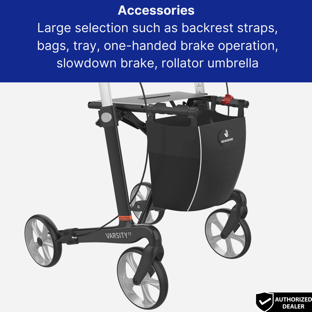 Rehasense Varsity CF Premium Carbon Rollator - NextGen HME