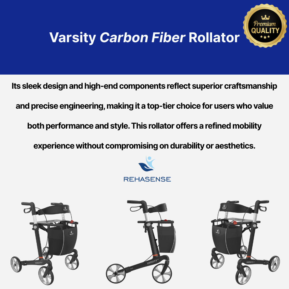 Rehasense Varsity CF Premium Carbon Rollator - NextGen HME