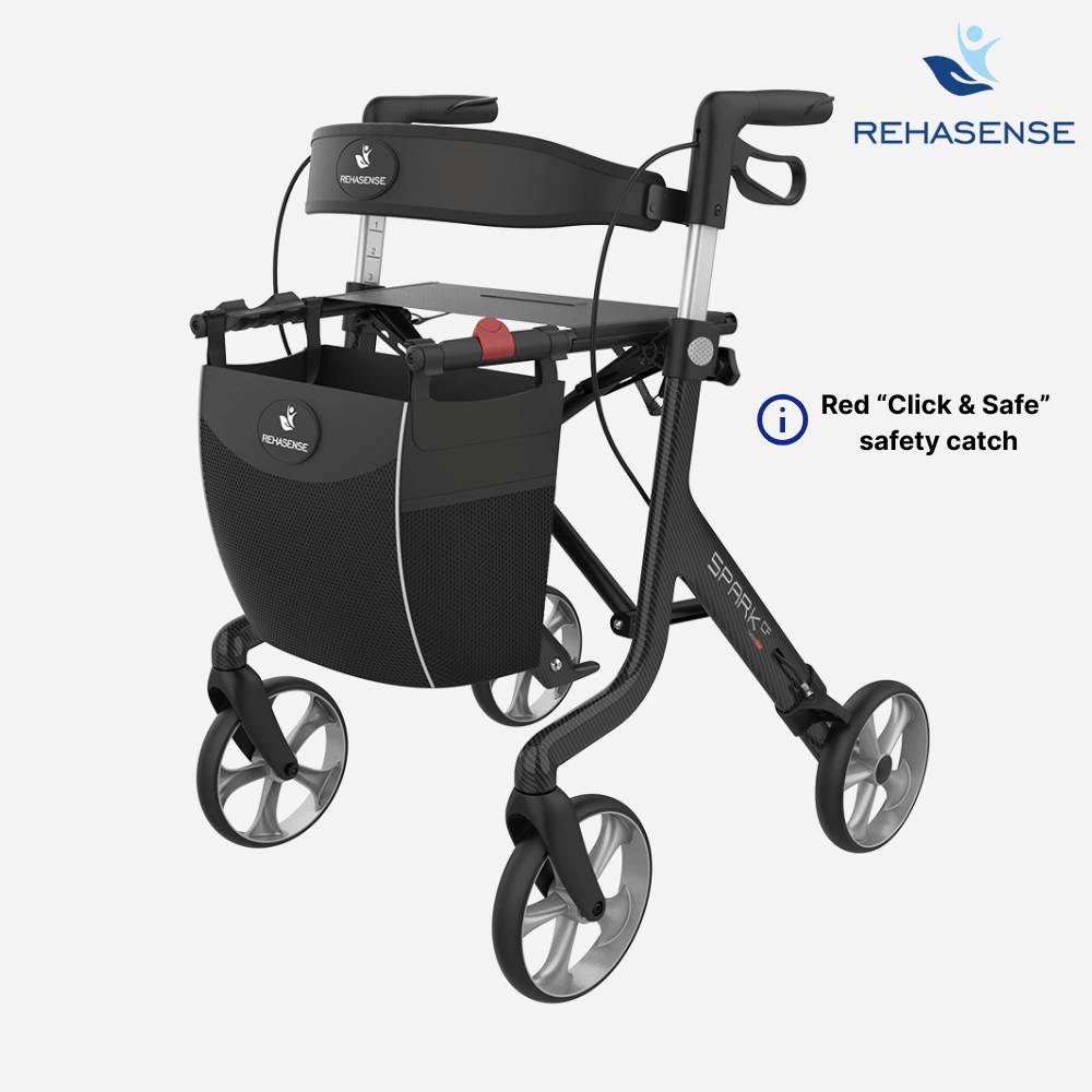 Rehasense Spark CF Premium Carbon Ultralight Rollator - NextGen HME