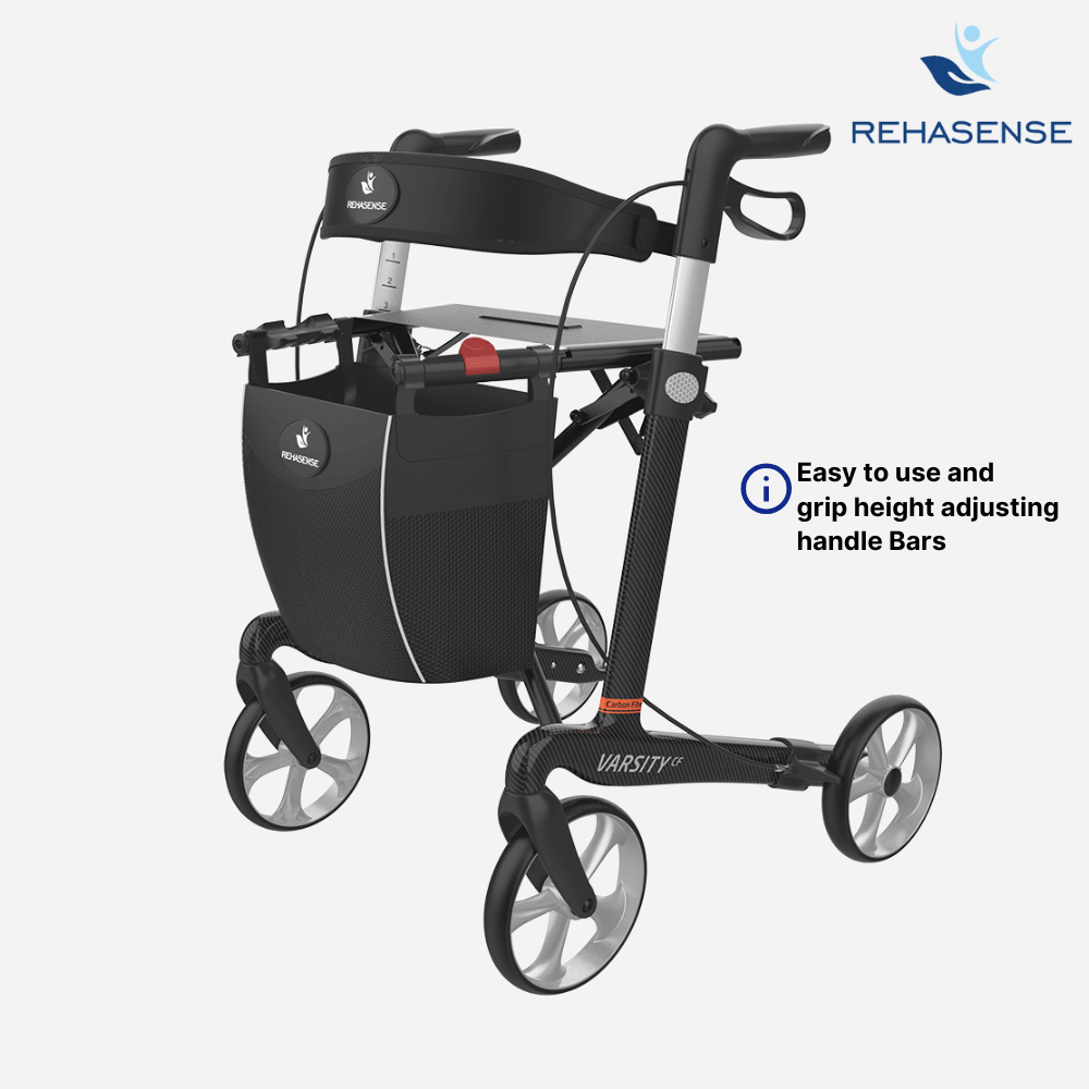 Rehasense Varsity CF Premium Carbon Rollator - NextGen HME