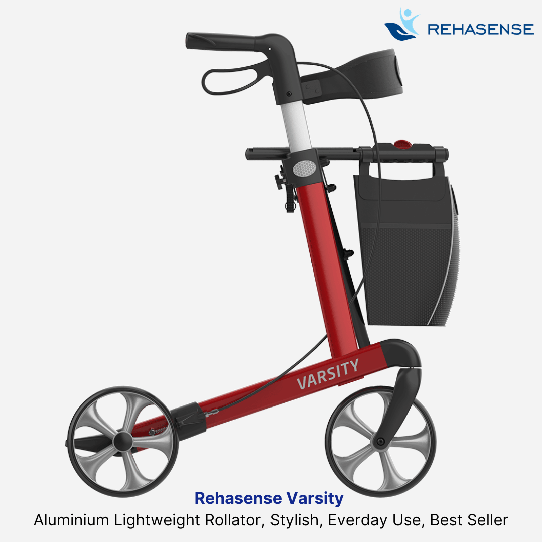 Rehasense Varsity Aluminium Everyday Use Rollator, Danish Design, Best Seller