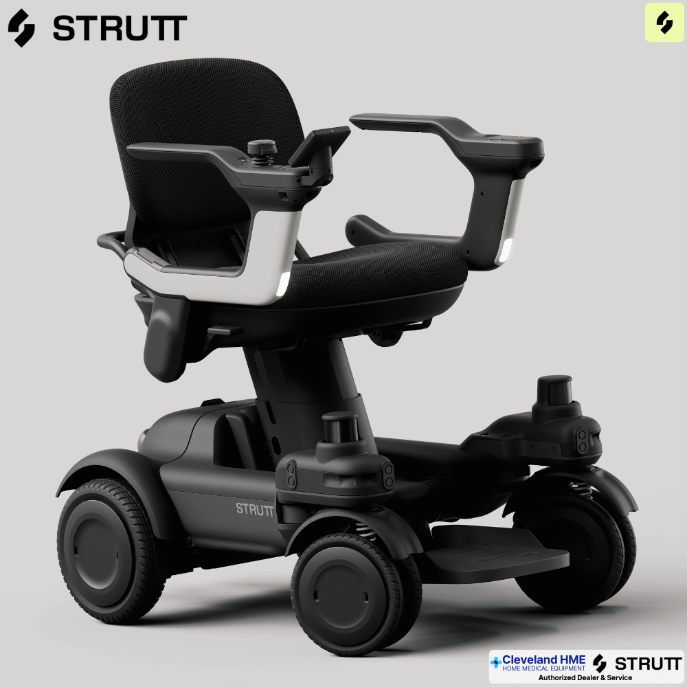 NEW! Strutt EV1 Self Driving Power Wheelchair w/ advanced autonomus modes, 8MPH, 20 Mile Range, FAA Complaint