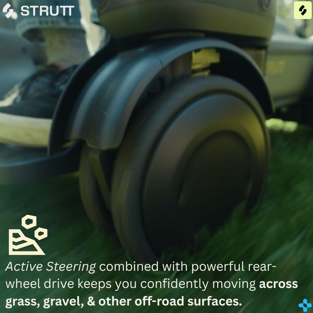 NEW! Strutt EV1 Self Driving Power Wheelchair w/ advanced autonomus modes, 8MPH, 20 Mile Range, FAA Complaint