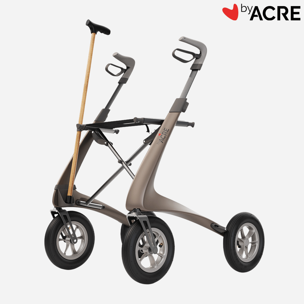 byAcre Carbon Overland Rollator Bottom Piece Cane Holder Spare Part