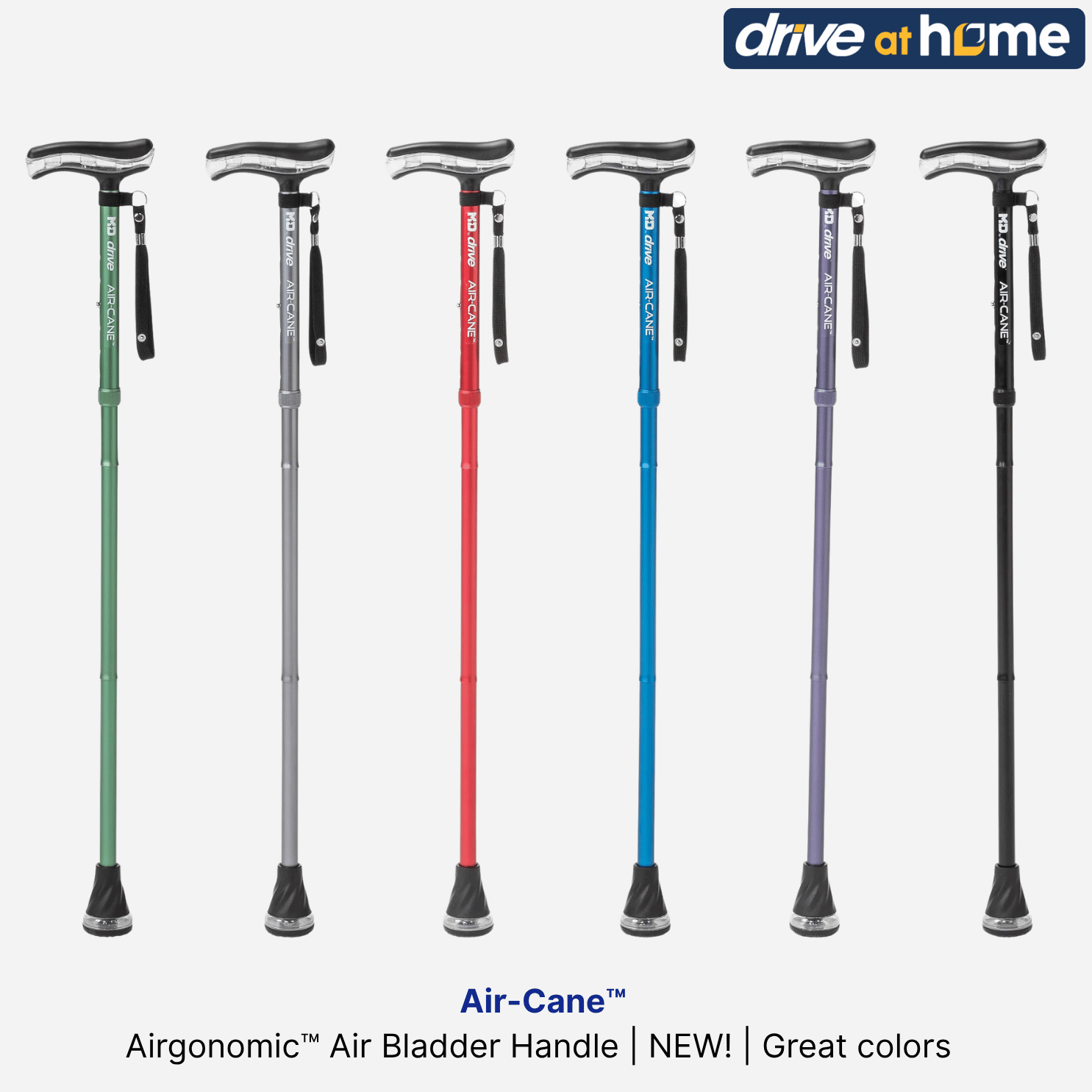 NEW! Drive Medical Air-Cane™ w/ Airgonomic™ Handle and Flex Grip™ Air Tip
