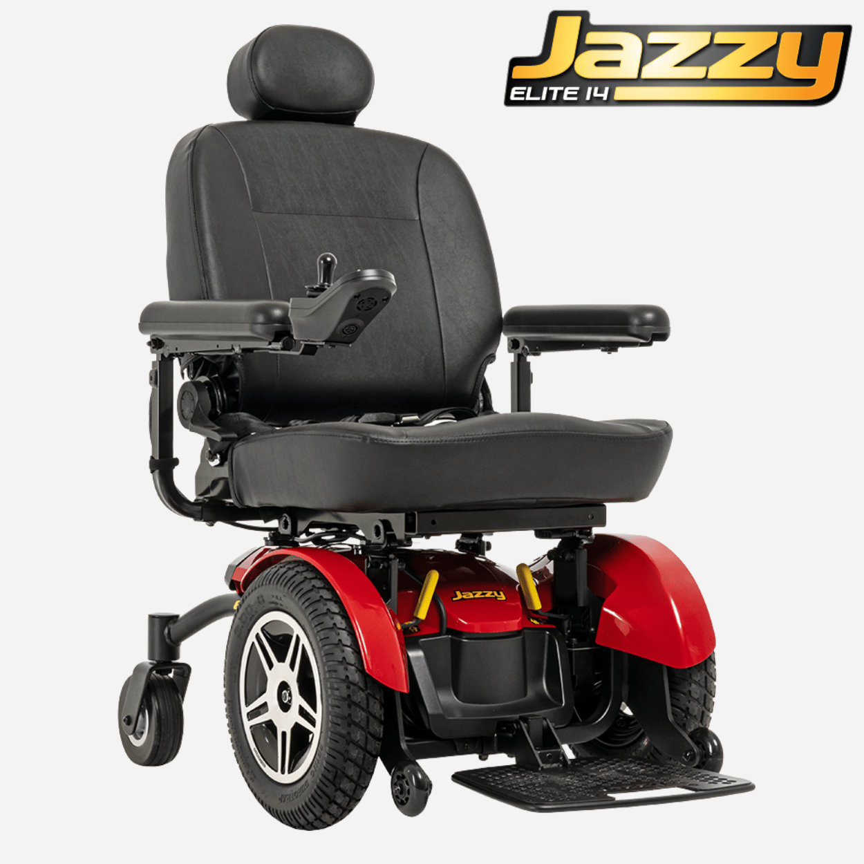 Pride® Mobility Jazzy® Elite 14 Power Wheelchair, 300 lbs. Cap, 14" Tires, tight Turning, Comfy Seat, Premium Materials