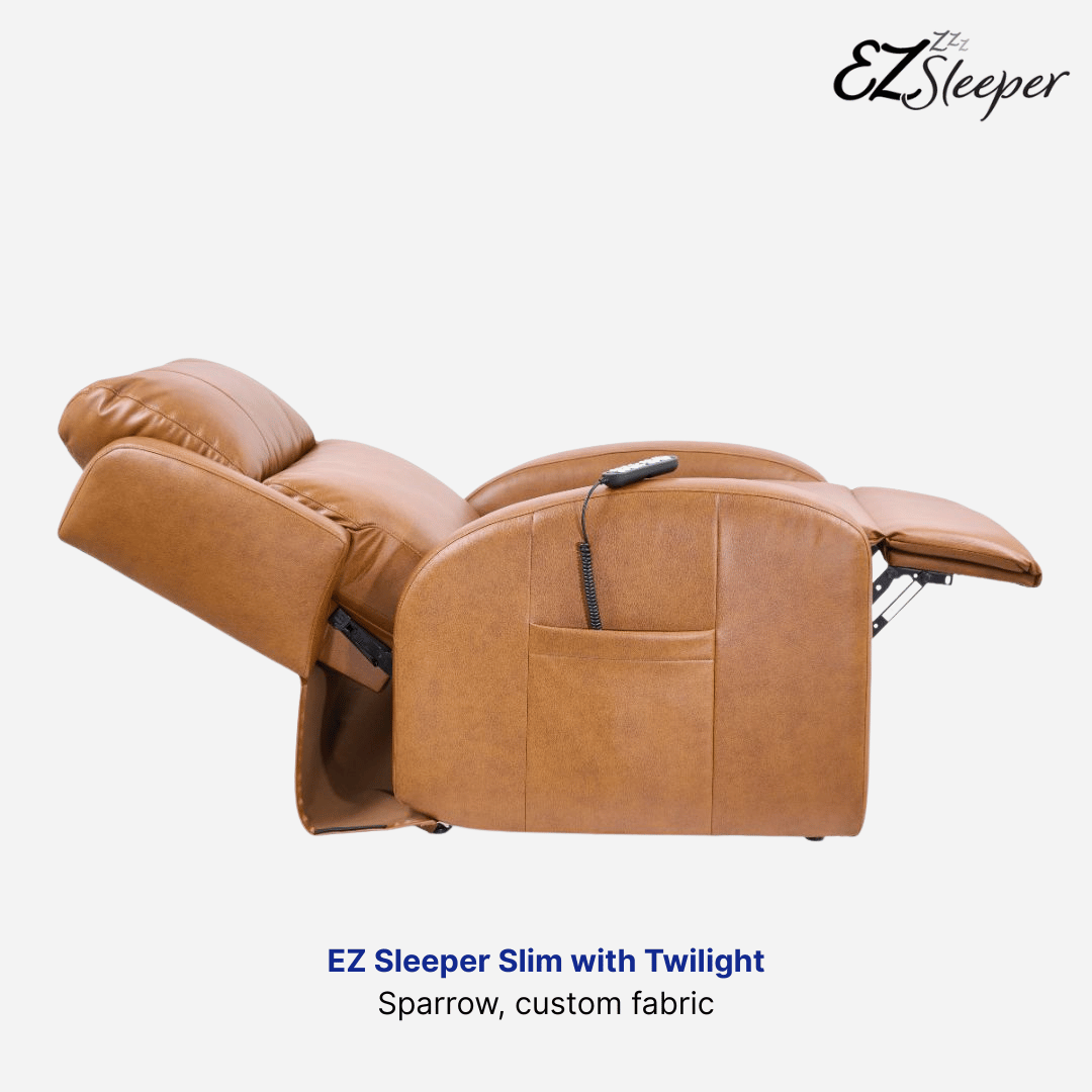 Golden Tech EZ Sleeper Slim with Twilight Tilt & Maxicomfort Lift Chair, optional Nirvana Massage & Heatwave (PR764)