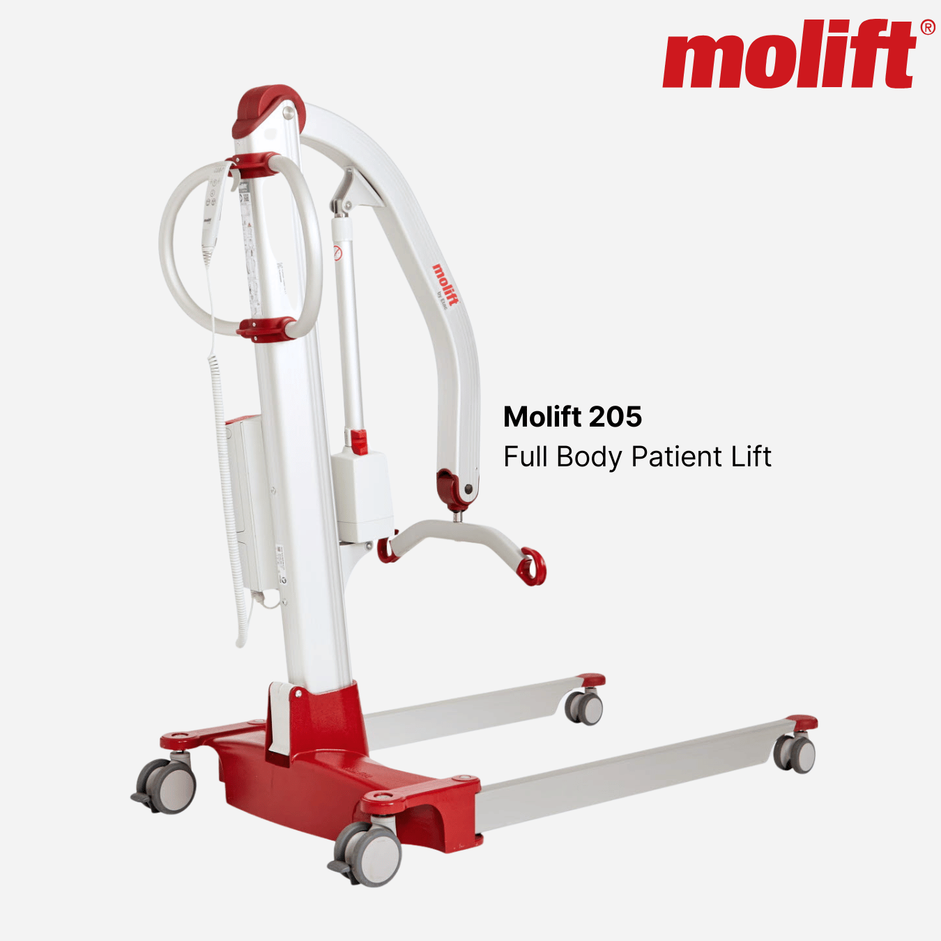 Molift Mover 205 Patient Lift, 450 lbs. Cap, Lift Range 14" - 71", 86.6 lb Frame