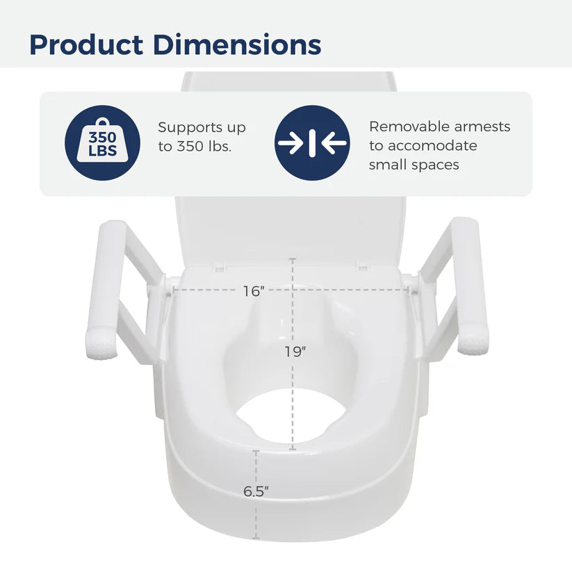 Drive PreserveTech™ Universal Raised Toilet Seat