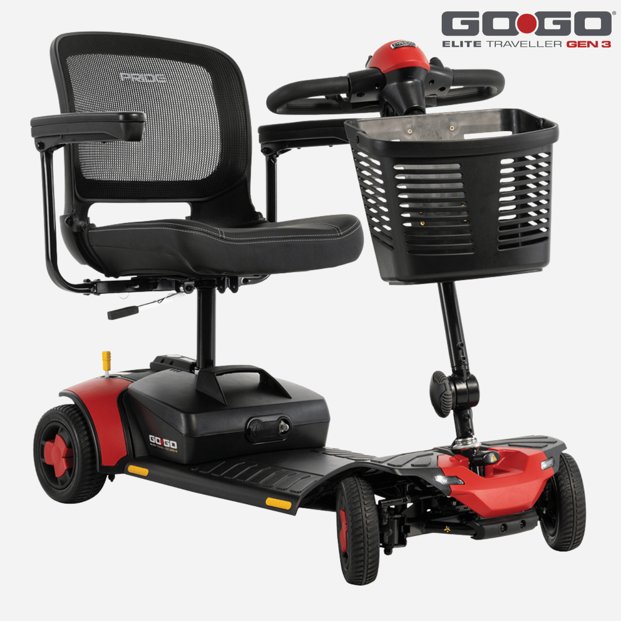 NEW! Go Go Elite Traveller® Gen 3 Power Scooter w/ NEW! deck design, 330 lbs Cap, 39" Turn Radius, 4.2 MPH, Up to 14 mile range