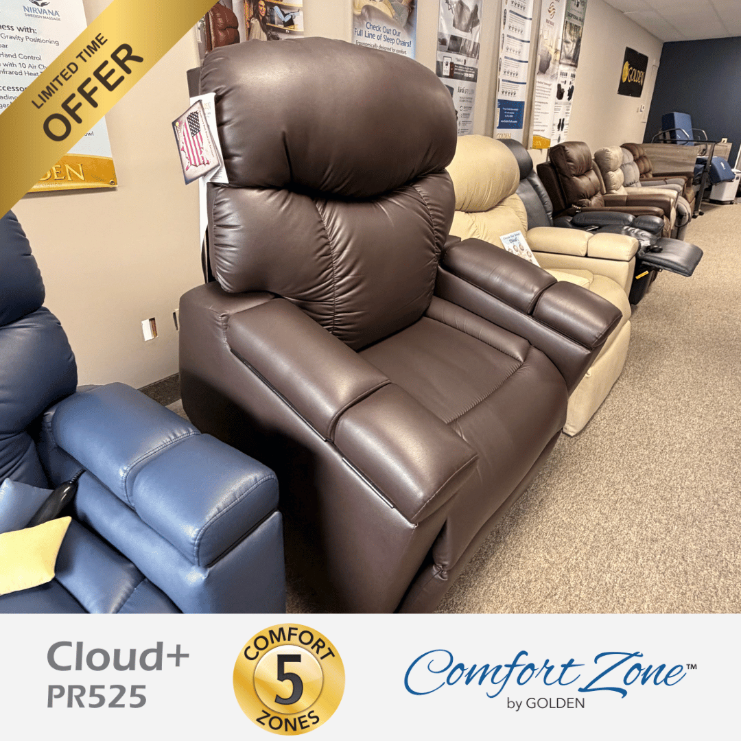 DEAL! Golden Cloud+ Lift Recliner w/ Twilight Tilt OPEN BOX!, Save $599, Color: Brisa Coffee Bean, Size: Large, 400 lb. Cap (PR525)